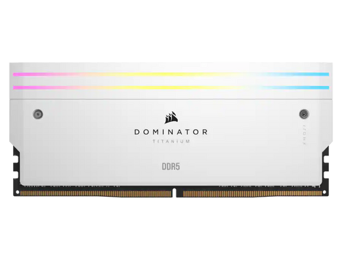 CORSAIR Dominator Titanium 64GB (2x32GB) DDR5 6400 Desktop Memory White