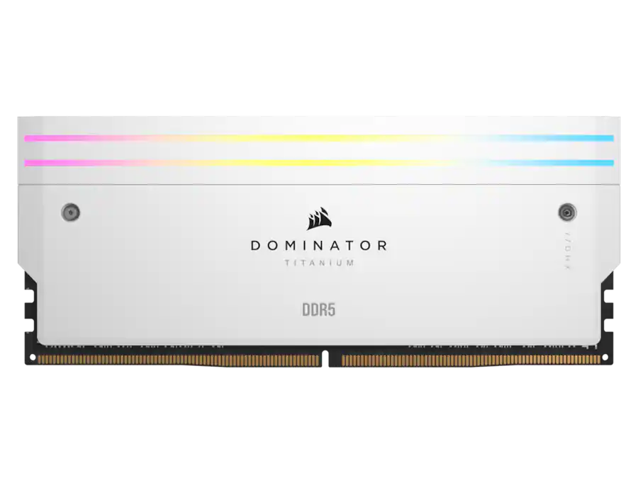 CORSAIR Dominator Titanium 64GB (2x32GB) DDR5 6400 Desktop Memory White