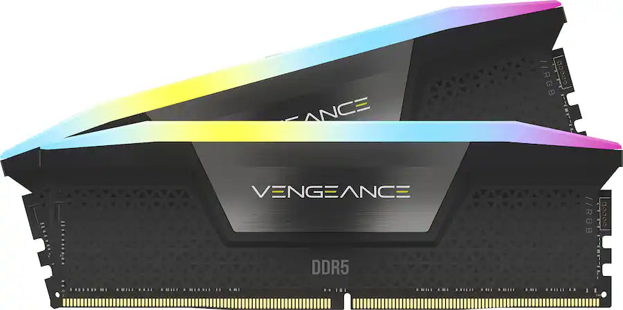 CORSAIR VENGEANCE RGB 64GB (2x32GB) DDR5 6400MHz Desktop Memory Black