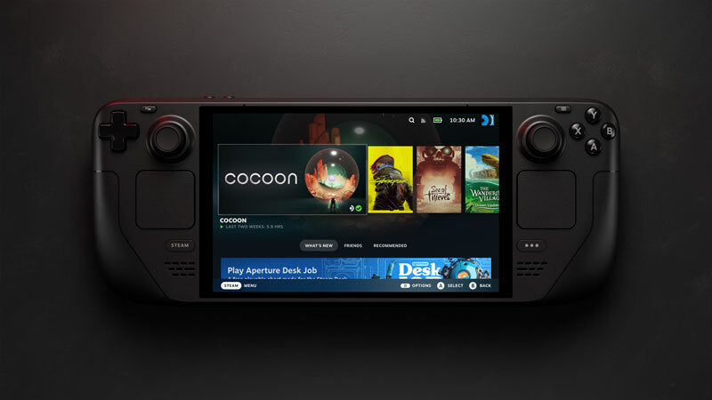 Valve Steam Deck OLED Handheld Gaming Console Black