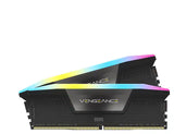 CORSAIR VENGEANCE RGB 64GB (2x32GB) DDR5 6400MHz Desktop Memory Black 1