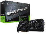 MSI SHADOW 3X OC NVIDIA GeForce RTX 5070 Ti 16GB GDDR7 Graphics Card Black 1