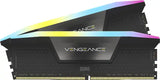 CORSAIR VENGEANCE RGB 64GB (2x32GB) DDR5 6400MHz Desktop Memory Black 1