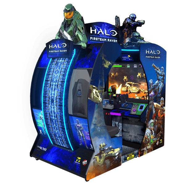 Raw Thrills Halo Fireteam Raven Arcade Game Cabinet